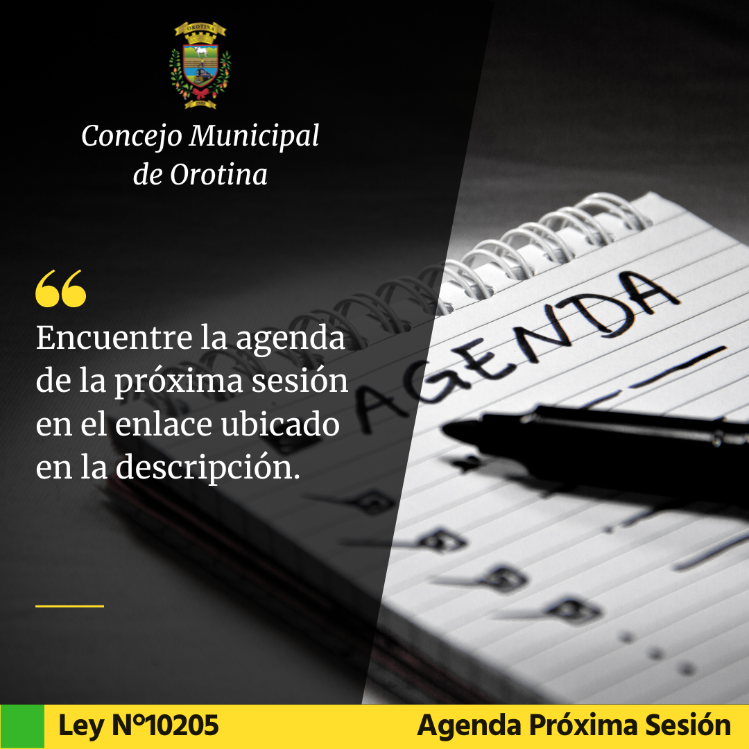 Agenda N°186 | Concejo Municipal
